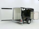 Debon Kofferanhänger Cargo 1300 Vollpoly 150x290cm H:160cm|Tür|schwarz-Neu