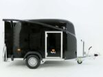 Debon Kofferanhänger Cargo 1300 Vollpoly 150x290cm H:160cm|Tür|schwarz-Neu – Image 7