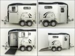Cheval Liberte Pferdeanhänger Touring One 1,5er|Pullman-Fahrwerk|Frontausstieg|schwarz-Neu – Image 9