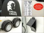 Cheval Liberte Pferdeanhänger Touring One 1,5er|Pullman-Fahrwerk|Frontausstieg|schwarz-Neu – Image 16