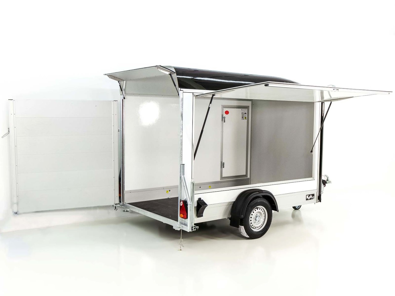 2620_02_1280x1280-1.jpg Debon Kofferanhänger C300 Sandwich 148x295cm H:190cm 1,3t|Alu|Polybug|Tür|Klappe|schwarz-Neu – Image 1