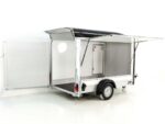 Debon Kofferanhänger C300 Sandwich 148x295cm H:190cm 1,3t|Alu|Polybug|Tür|Klappe|schwarz-Neu – Image 2