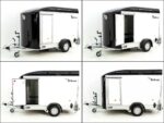 Debon Kofferanhänger C300 Sandwich 148x295cm H:190cm 1,3t|Alu|Polybug|Tür|Klappe|schwarz-Neu – Image 9