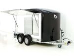 Debon Kofferanhänger C500 Sandwich 164x300cm H:200cm 2,0t|Alu|Polybug|Tür|schwarz-Neu – Image 4