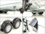 Debon Kofferanhänger C500 Sandwich 164x300cm H:200cm 2,0t|Alu|Polybug|Tür|schwarz-Neu – Image 15