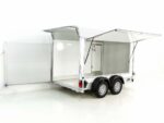 Debon Kofferanhänger C500 Sandwich 164x300cm H:200cm 2,0t|Alu|Polybug|Tür|weiß-Neu – Image 2