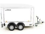 Debon Kofferanhänger C500 Sandwich 164x300cm H:200cm 2,0t|Alu|Polybug|Tür|weiß-Neu – Image 8