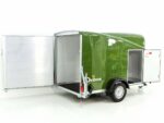 Debon Kofferanhänger Cargo 1300 Vollpoly 150x290cm H:160cm|Tür|olivgrün-Neu