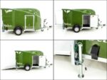 Debon Kofferanhänger Cargo 1300 Vollpoly 150x290cm H:160cm|Tür|olivgrün-Neu – Image 9