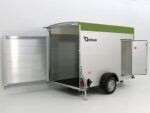 Debon Kofferanhänger C300 148x295cm H:190cm 1,3t Alu, Polybug|Tür|olivgrün-Neu – Image 2