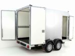 Vezeko Kofferanhänger 184x355cm Höhe: 205cm 2,7t|45°|Tür|silber-Neu – Image 2
