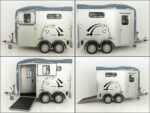 Cheval Liberte Pferdeanhänger Touring One 1,5er|Pullman-Fahrwerk|Frontausstieg|grau-Neu – Image 9