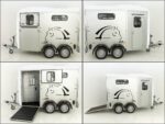Cheval Liberte Pferdeanhänger Touring One 1,5er|Pullman-Fahrwerk|Frontausstieg|weiß-Neu – Image 9
