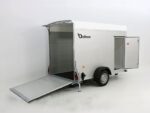 Debon Kofferanhänger C300 148x295cm H:190cm 1,3t|Alu, Polybug|Tür|weiß-Neu – Image 4