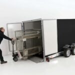 Vezeko Koffer-Absenkanhänger 167x400cm Höhe:210cm 3,5t|schwarz-Neu