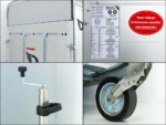Debon Kofferanhänger Roadster Alu C700 179×378 H201 2,6t|Alu|Polybug|Tür|blau-Neu – Image 12