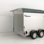 Debon Kofferanhänger C500 164x300cm H:200cm 2,6t|Alu|Polybug|Tür|grau-Neu