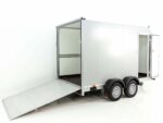 Vezeko Kofferanhänger 184x355cm Höhe:205cm 2,7t|45°|Tür|Rampe|silber-Neu – Image 3