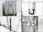 Vezeko Kofferanhänger 184x355cm Höhe:205cm 2,7t|45°|Tür|Rampe|silber-Neu – Image 8