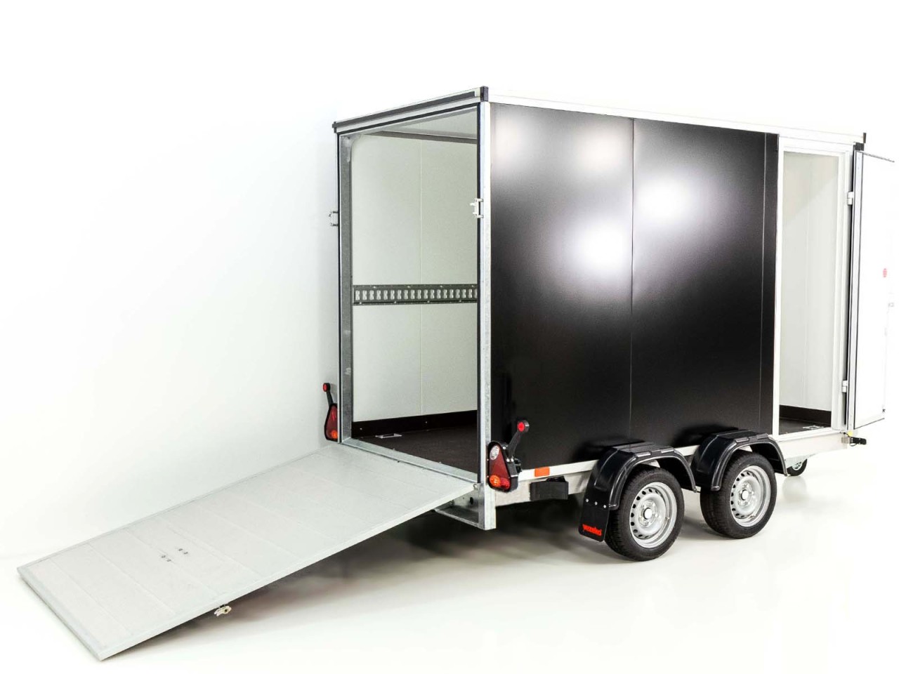 2993_01QU8uunlfcbpJP_1280x1280.jpg Vezeko Kofferanhänger 184x405cm Höhe:205cm 2,7t|Rampe|Tür|schwarz-Neu – Image 1