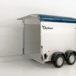 Debon Kofferanhänger C500 164x300cm H:200cm 2,6t|Alu|Polybug|Tür|blau-Neu