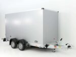 Vezeko Koffer-Absenkanhänger 157x344cm Höhe:190cm 2,7t|E-Pumpe|silber-Neu – Image 4