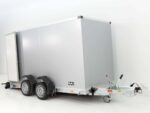 Vezeko Koffer-Absenkanhänger 157x344cm Höhe:190cm 2,7t|E-Pumpe|silber-Neu – Image 5