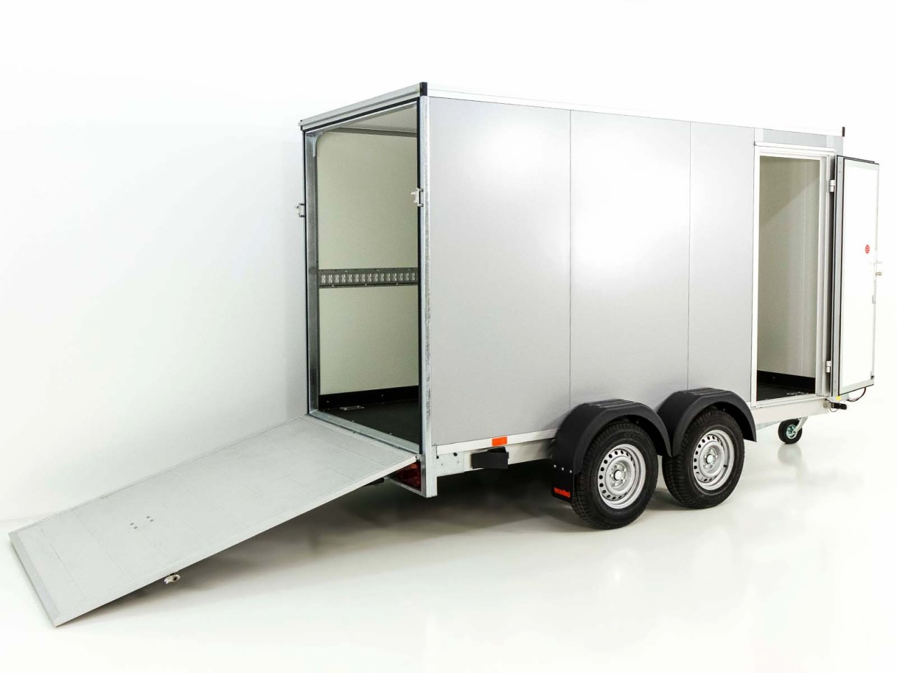 3019_01_1280x1280.jpg Vezeko Kofferanhänger 152x355cm Höhe:193cm 2,7t|Tür|Rampe|silber-Neu – Image 1