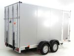 Vezeko Kofferanhänger 184x405cm Höhe:205cm 2,7t|Rampe|Tür|silber-Neu – Image 3