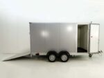 Vezeko Kofferanhänger 184x405cm Höhe:205cm 2,7t|Rampe|Tür|silber-Neu – Image 8