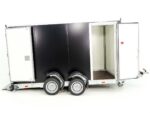 Vezeko Koffer-Absenkanhänger 157x344cm Höhe:190cm 2,7t|Tür|E-Pumpe|schwarz-Neu – Image 5
