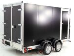 Vezeko Koffer-Absenkanhänger 157x344cm Höhe:190cm 2,7t|Tür|E-Pumpe|schwarz-Neu – Image 6