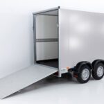Vezeko Kofferanhänger 152x355cm Höhe:193cm 2,7t|Rampe|silber-Neu