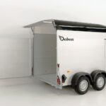 Debon Kofferanhänger C500 164x300cm H:200cm 2,6t|Alu|Polybug|Tür|schwarz-Neu