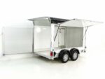 Debon Kofferanhänger C500 Sandwich 164x300cm H:200cm 2,0t|Alu|Polybug|Tür|schwarz-Neu