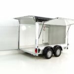 Debon Kofferanhänger C500 Sandwich 164x300cm H:200cm 2,0t|Alu|Polybug|Tür|schwarz-Neu