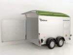Debon Kofferanhänger C500 164x300cm H:200cm 2,0t|Alu|Polybug|Tür|olivgrün-Neu