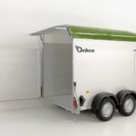 Debon Kofferanhänger C500 164x300cm H:200cm 2,0t|Alu|Polybug|Tür|olivgrün-Neu