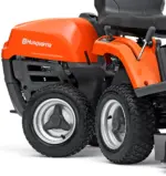 husqvarna frontmaher r 112c mit mahdeck combi 85 winterpaket mit schneeschild gummileiste und schneeketten modell 2025 neu – Image 3
