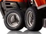 husqvarna frontmaher r 112c mit mahdeck combi 85 winterpaket mit schneeschild gummileiste und schneeketten modell 2025 neu – Image 6