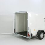 Debon Kofferanhänger Cargo 1300 Vollpoly 150x290cm H:160cm|Tür|weiß-Neu