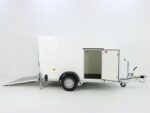 Debon Kofferanhänger Cargo 1300 Vollpoly 150x290cm H:160cm|Tür|weiß-Neu – Image 9