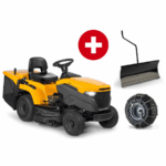 stiga rasentraktor estate 598 winterpaket mit schneeschild und schneeketten neu